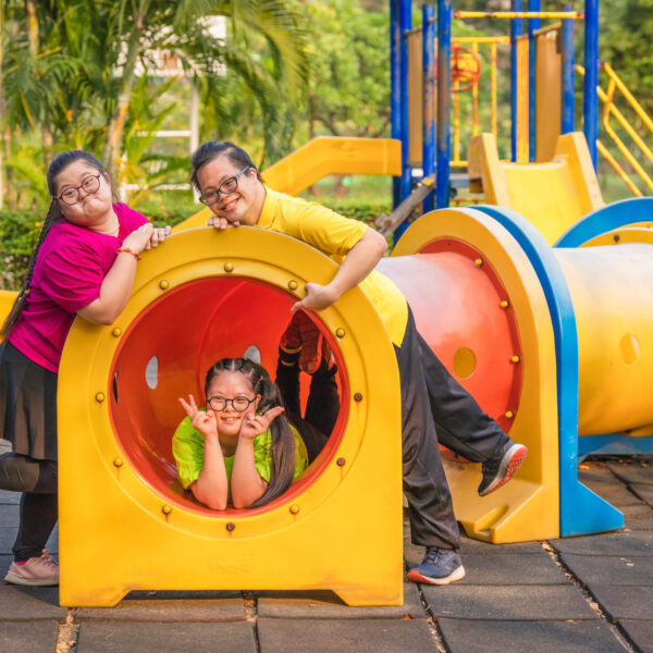 Day options via a ndis management plan - Enjoying a playground
