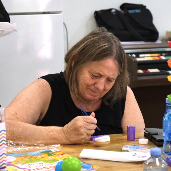 Disability support - Day Options - Painting Activity