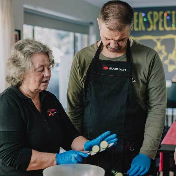 Cooking at PACC as part of NDIS day programs